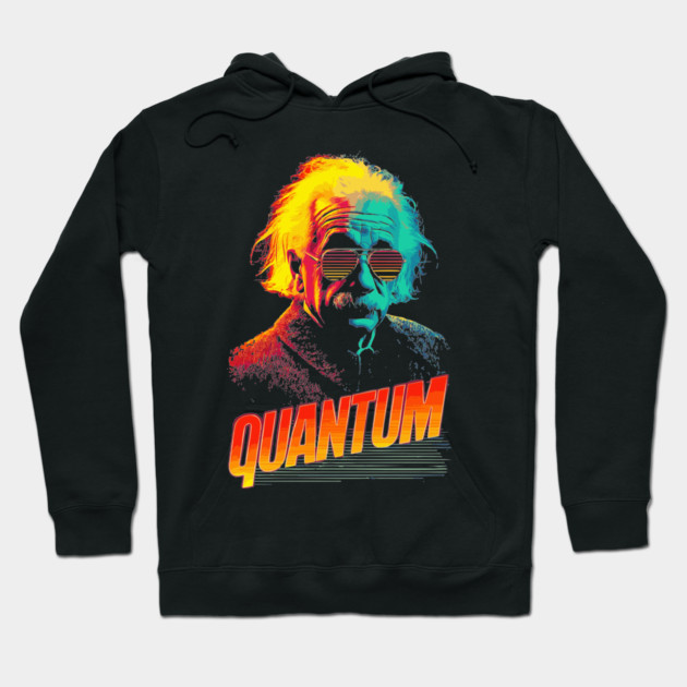 Quantum Einstein in Neon Colors Hoodie by TuncGK