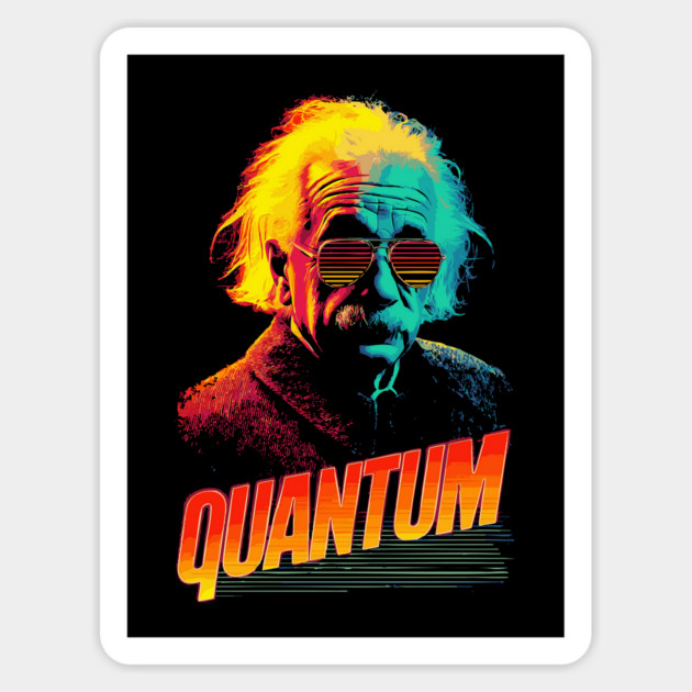 Quantum Einstein in Neon Colors Magnet by TuncGK