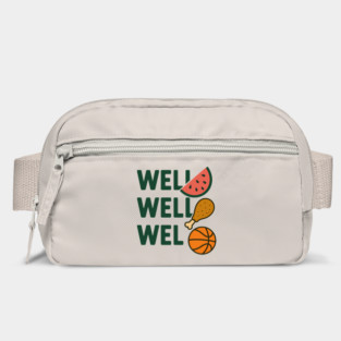 Funny Meme Saying, Watermelon, Chicken, Basketball Lover Bag