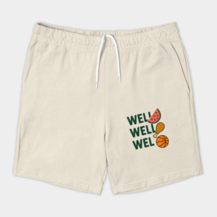 Funny Meme Saying, Watermelon, Chicken, Basketball Lover Shorts