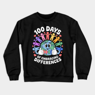 Teacher 100th Day of School Cute Crewneck Sweatshirt