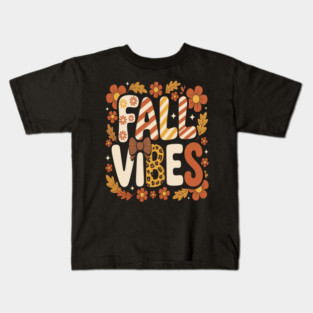 Fall Vibes Kids T-Shirt