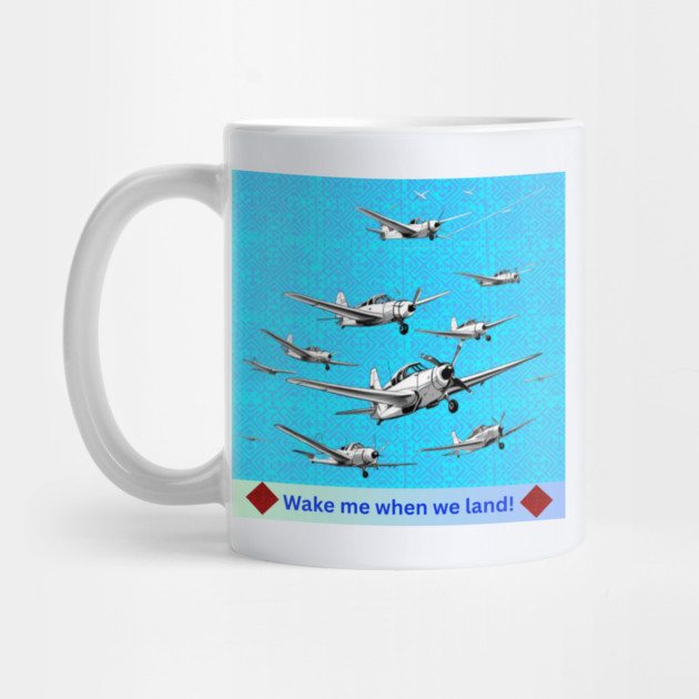 Wake Me When We Land – Vintage Plane Flight on Hmong Indigo by Pimcolle