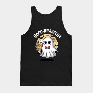 Booo-rrraaccha Funny Ghost Beer Halloween Spooky Season Tank Top