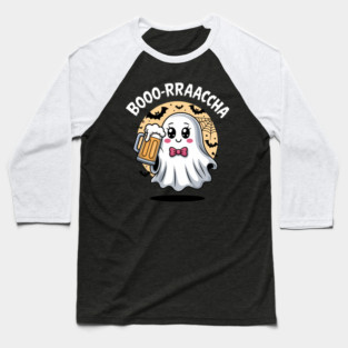 Booo-rrraaccha Funny Ghost Beer Halloween Spooky Season Baseball T-Shirt