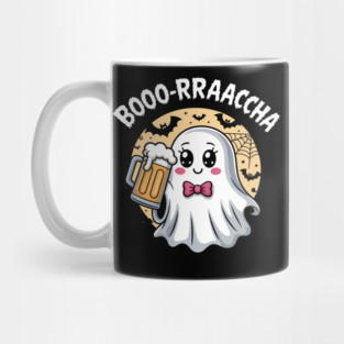 Booo-rrraaccha Funny Ghost Beer Halloween Spooky Season Mug
