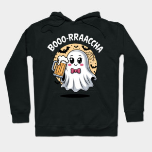 Booo-rrraaccha Funny Ghost Beer Halloween Spooky Season Hoodie