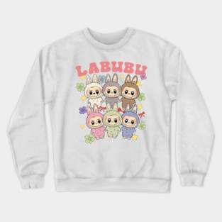 Labubu Shirt, Cute Kawaii Labubu Characters M4633 Crewneck Sweatshirt