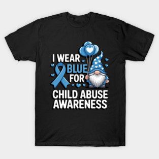 Blue Ribbon For Child Abuse Awareness Prevention Month April T-Shirt