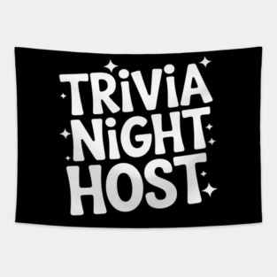 Trivia Art for Men Women Trivia Night Host Trivia Lovers Tapestry