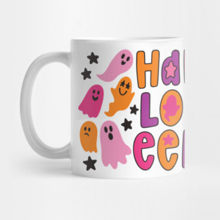 Halloween+Doodle+Preppy+Ghost Mug