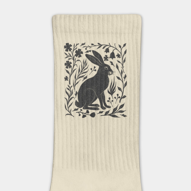 Linocut Hare by GoshWow®