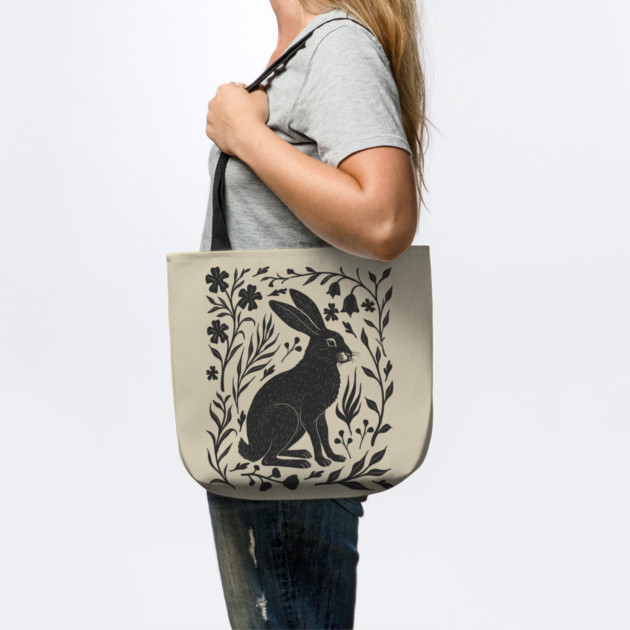 Linocut Hare by GoshWow®