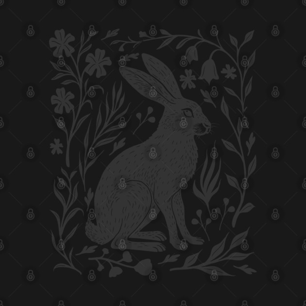 Linocut Hare by GoshWow®