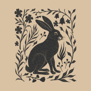 Linocut Hare T-Shirt