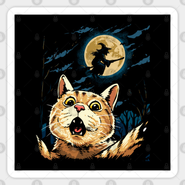 Cat Selfie Witch Sticker by GoshWow®