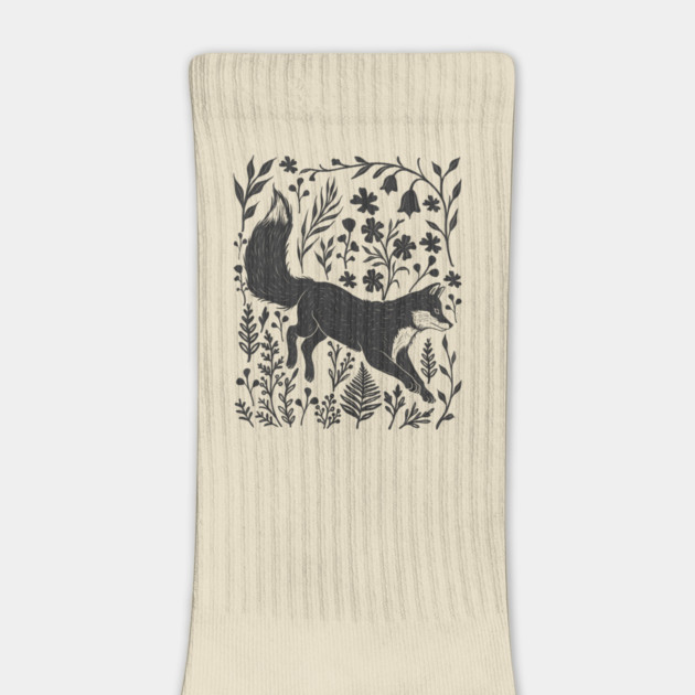 Linocut Fox by GoshWow®