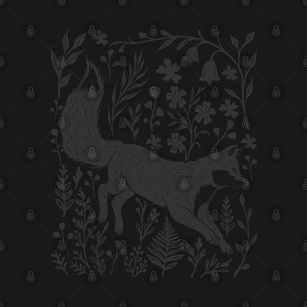 Linocut Fox by GoshWow®