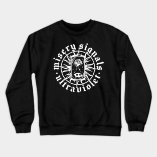 Misery Signals – Ultraviolet Rose & Skull Hourglass Art Crewneck Sweatshirt