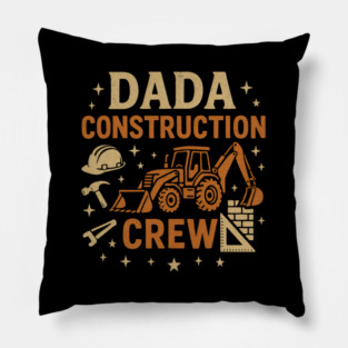 Matching couple- Dada Construction Crew Pillow