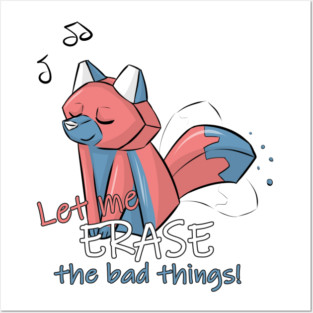 Let me ERASE the bad thing! - Eraser-Fox Posters and Art