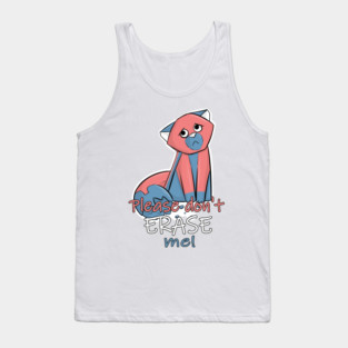 Please don't erase me! Eraser-Fox Tank Top