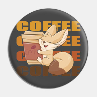 COFFEE - Fennec Fox Pin