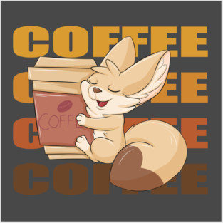 COFFEE - Fennec Fox Posters and Art
