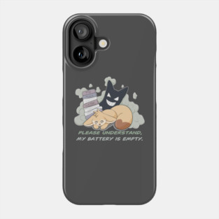 Please understand, my Battery is empty! - Fennec Fox Phone Case