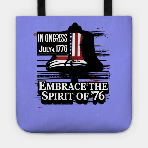 Embrace the spirit of July 4, 1776: America's historic Independence Day. Tote by stitchloom