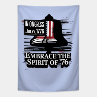 Embrace the spirit of July 4, 1776: America's historic Independence Day. Tapestry