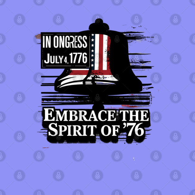 Embrace the spirit of July 4, 1776: America's historic Independence Day. by stitchloom