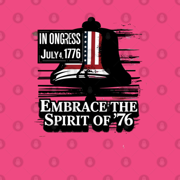 Embrace the spirit of July 4, 1776: America's historic Independence Day. by stitchloom