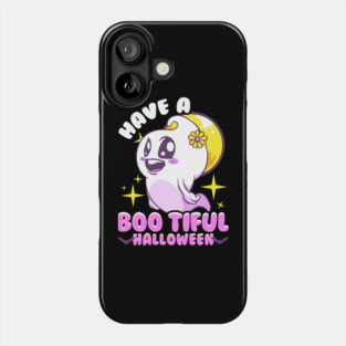 Have a Bootiful Halloween! Funny Cute Ghost Trick or Treat Gift Phone Case