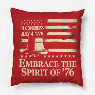 Patriotic American History Gift Pillow