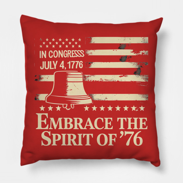 Patriotic American History Gift Pillow by stitchloom