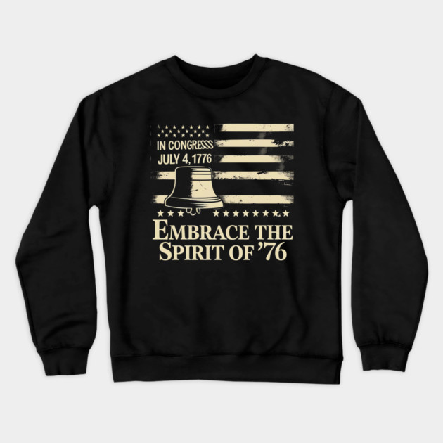 Patriotic American History Gift Crewneck Sweatshirt by stitchloom