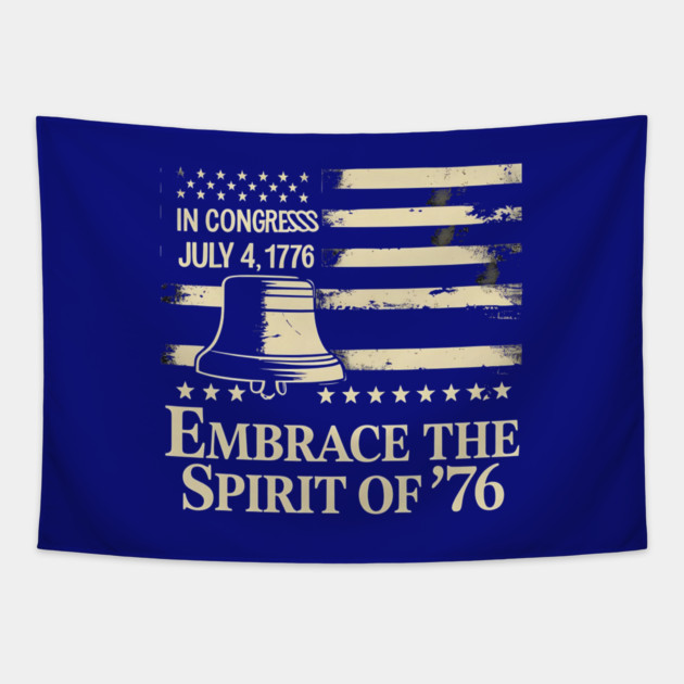 Patriotic American History Gift Tapestry by stitchloom