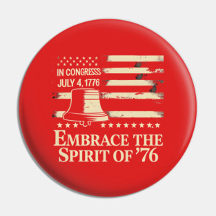 Patriotic American History Gift Pin