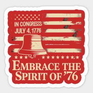 Patriotic American History Gift Sticker