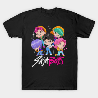 Saja Boys Chibi Boy Band Group Shot T-Shirt