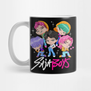 Saja Boys Chibi Boy Band Group Shot Mug
