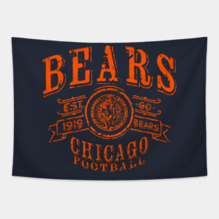 Bears Vintage Football Tapestry