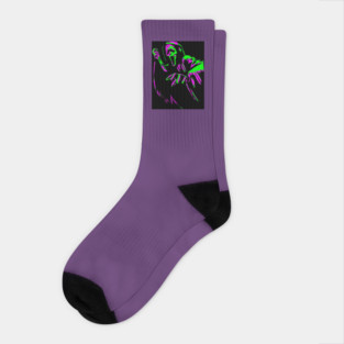 Ghostface Green/Purple Socks