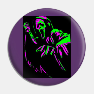 Ghostface Green/Purple Pin
