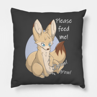 Please feed me! - Fennec Fox Pillow