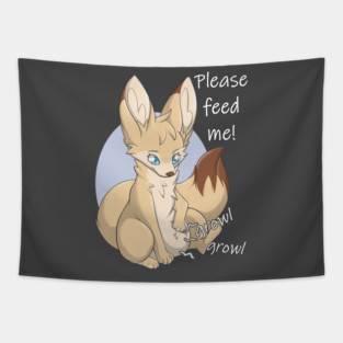 Please feed me! - Fennec Fox Tapestry