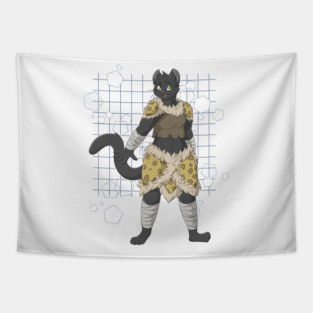 Tabaxi Woman - Stormclaw Tapestry