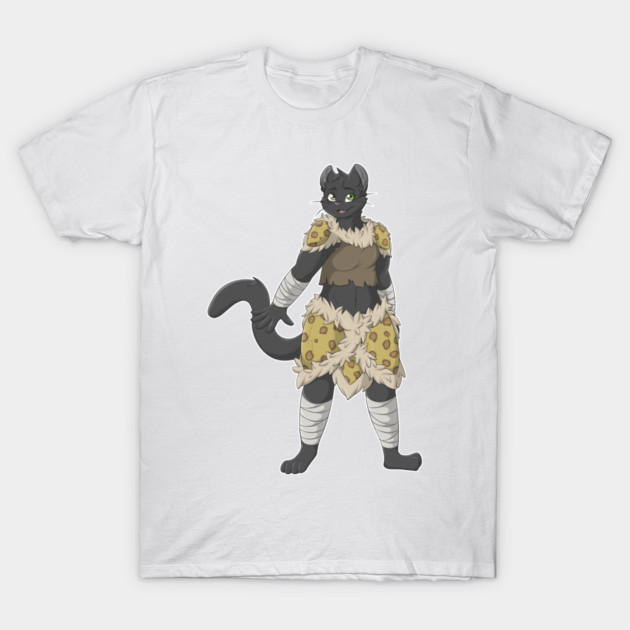 Tabaxi Woman - Stormclaw T-Shirt by Fennek