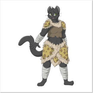 Tabaxi Woman - Stormclaw Posters and Art